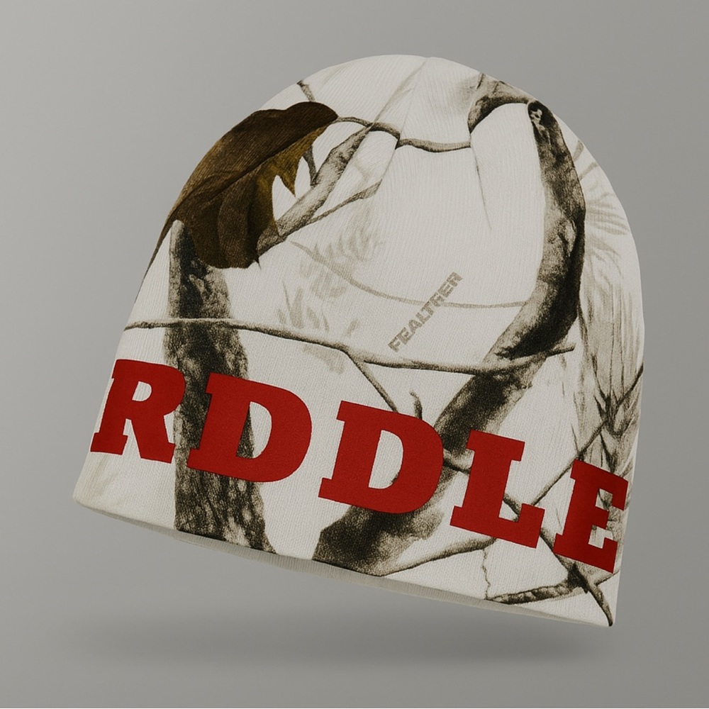 Realtree Camo Beanie - Red and Brown